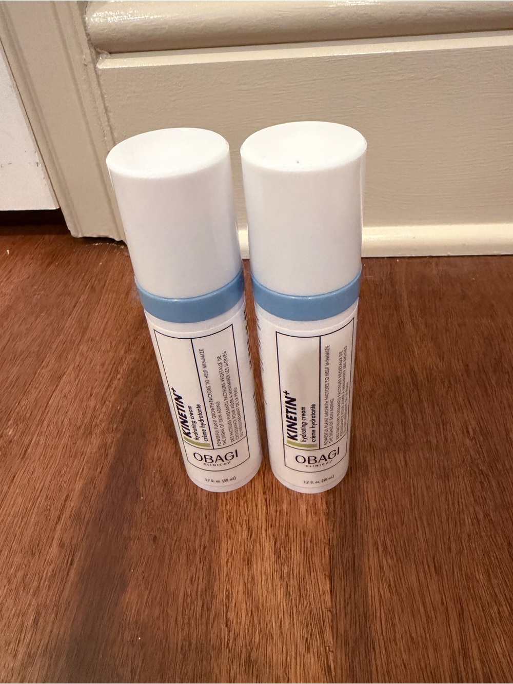 Obagi Kinetin+ Hydrating Cream Duo in White and Blue Accents